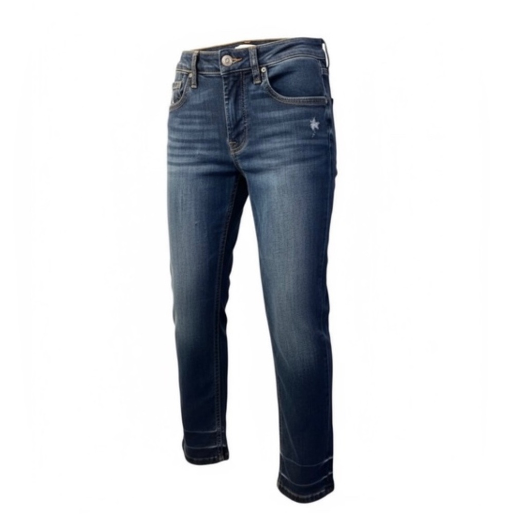 7 For All Mankind Cropped Distressed Jeans